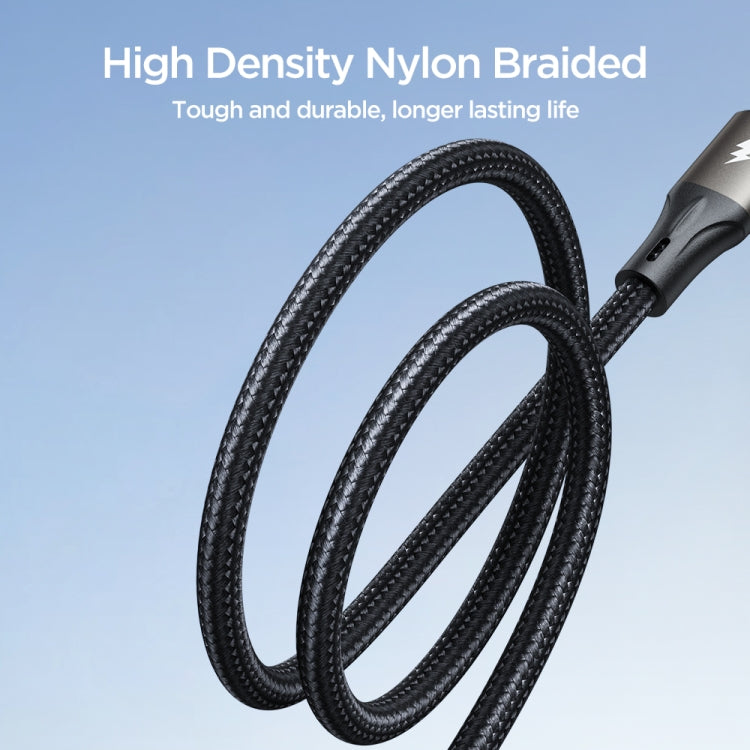 JOYROOM SA25-CL3 30W USB-C/Type-C to 8 Pin Fast Charge Data Cable, Length:1.2m(Black)