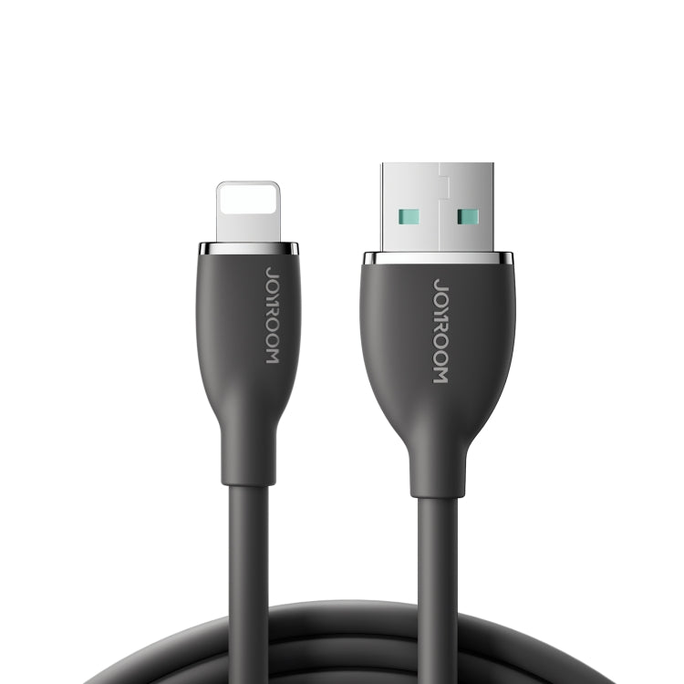 JOYROOM SA29-AL3 3A USB to 8 Pin Liquid Silicone Fast Charging Data Cable, Length: 1.2m(Black)