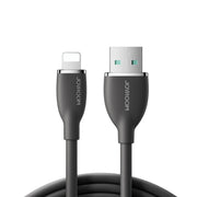 JOYROOM SA29-AL3 3A USB to 8 Pin Liquid Silicone Fast Charging Data Cable, Length: 1.2m(Black)