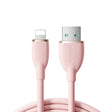 JOYROOM SA29-AL3 3A USB to 8 Pin Liquid Silicone Fast Charging Data Cable, Length: 1.2m(Pink) - Normal Style Cable by JOYROOM | Online Shopping South Africa | PMC TechLife