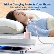JOYROOM SA29-AL3 3A USB to 8 Pin Liquid Silicone Fast Charging Data Cable, Length: 1.2m(Pink)
