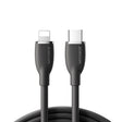 JOYROOM SA29-CL3 30W USB-C/Type-C to 8 Pin Liquid Silicone Fast Charging Data Cable, Length: 1.2m(Black) - 2 in 1 Cable by JOYROOM | Online Shopping South Africa | PMC TechLife | Buy Now Pay Later Mobicred