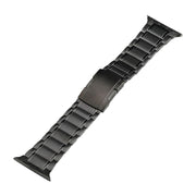 For Apple Watch SE 2023 44mm Five Beads Turtle Buckle Titanium Steel Watch Band(Grey)