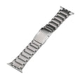 For Apple Watch SE 2023 44mm Five Beads Turtle Buckle Titanium Steel Watch Band(Silver) - Watch Bands by PMC TechLife | Online Shopping South Africa | PMC TechLife