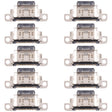 For Samsung Galaxy Quantum 2 SM-A826 10 PCS Charging Port Connector - Single Tail Connector by PMC TechLife | Online Shopping South Africa | PMC TechLife