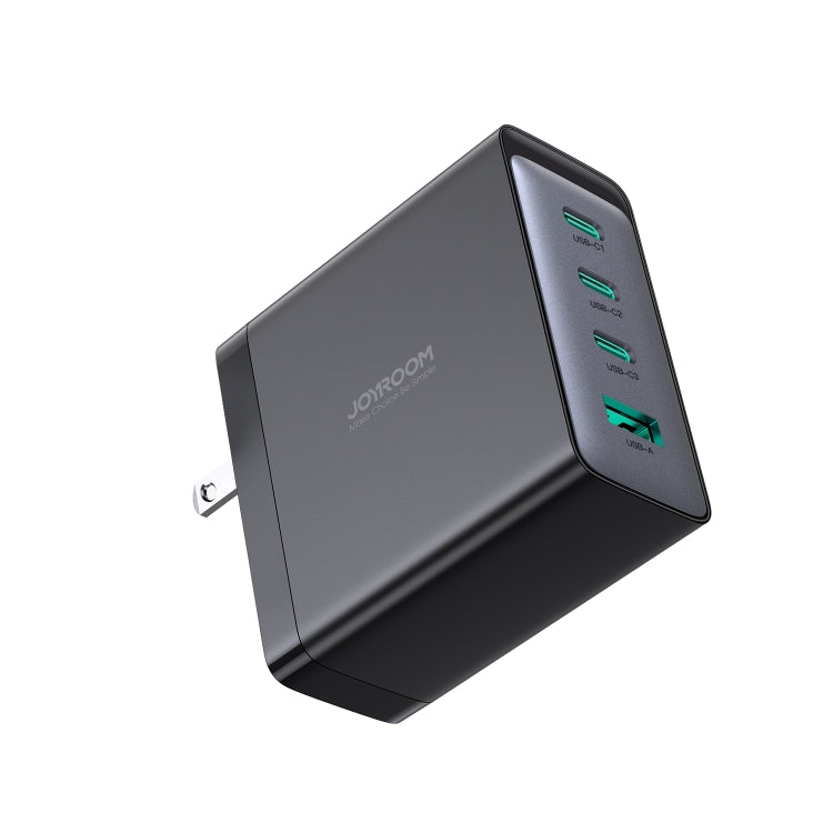 JOYROOM JR-TCG04 100W USB+3 x Type-C GaN Multi-port Charger Set, Specification:US Plug(Black)