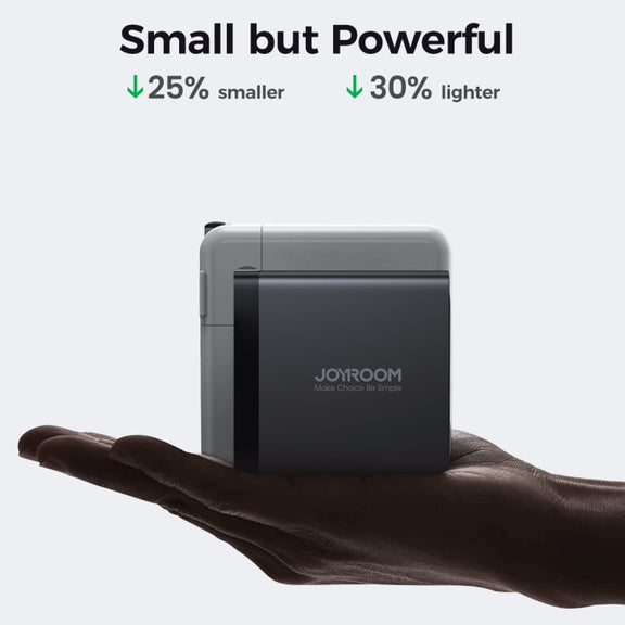 JOYROOM JR-TCG04 100W USB+3 x Type-C GaN Multi-port Charger Set, Specification:US Plug(Black)