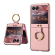 For Motorola Razr 40 Ultra GKK Ultra-thin PC Ring Holder Phone Case(Pink) - Motorola Cases by GKK | Online Shopping South Africa | PMC TechLife | Buy Now Pay Later Mobicred