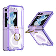 For Samsung Galaxy Z Flip5 GKK MagSafe Airbag Hinge Shockproof Phone Case with Ring Holder(Purple) - Galaxy Z Flip5 Cases by GKK | Online Shopping South Africa | PMC TechLife | Buy Now Pay Later Mobicred