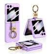 For Samsung Galaxy Z Flip5 GKK Ultra-thin Z Ring Holder PC Phone Case(Purple) - Galaxy Z Flip5 Cases by GKK | Online Shopping South Africa | PMC TechLife | Buy Now Pay Later Mobicred