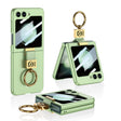 For Samsung Galaxy Z Flip5 GKK Ultra-thin Z Ring Holder PC Phone Case(Matcha Green) - Galaxy Z Flip5 Cases by GKK | Online Shopping South Africa | PMC TechLife | Buy Now Pay Later Mobicred