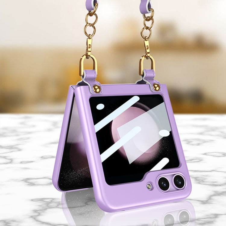 For Samsung Galaxy Z Flip5 GKK Ultra-thin Handbag Phone Case(Black)