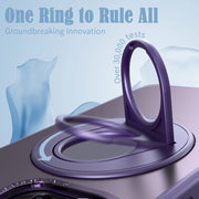 For iPhone 11 Rotating Ring Magnetic Holder Phone Case(Purple)