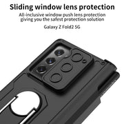 For Samsung Galaxy Z Fold2 GKK Integrated Folding Armored Shell PC Phone Case with Pen Box(Gold)