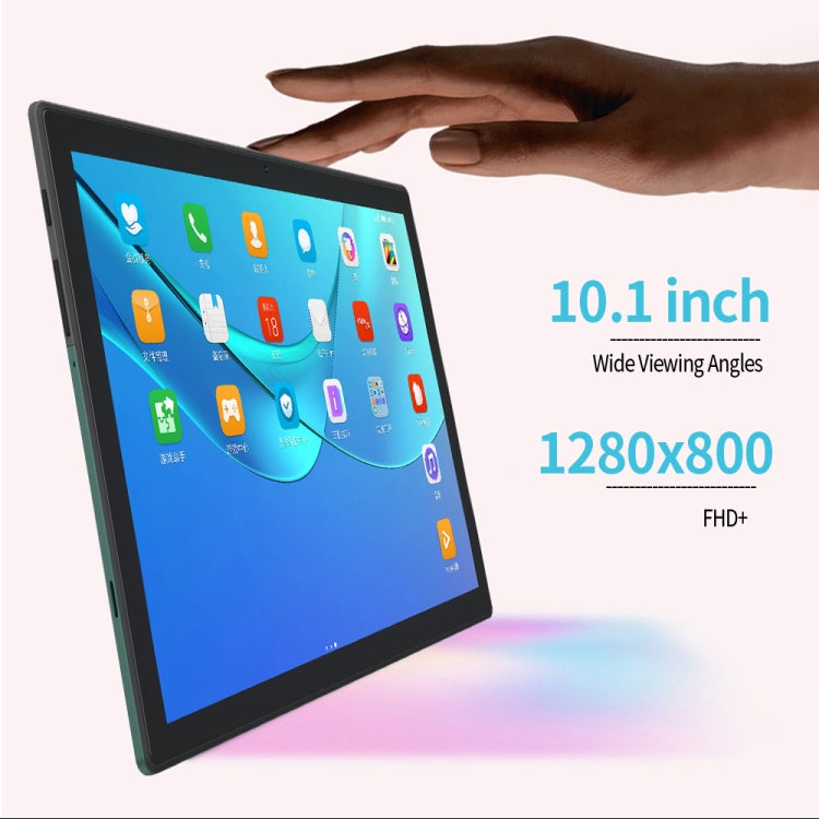 BDF P70 4G LTE Tablet PC 10.1 inch, 8GB+256GB, Android 12 MTK6762 Octa Core, Support Dual SIM, EU Plug(Silver)