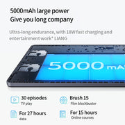 BDF P90 4G LTE Tablet PC 10.1 inch, 8GB+128GB, Android 11 MTK6755 Octa Core, Support Dual SIM, EU Plug(Blue)
