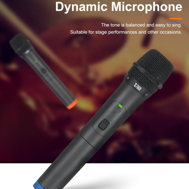 XTUGA S400 Professional 4-Channel UHF Wireless Microphone System with 4 Handheld Microphone(AU Plug)