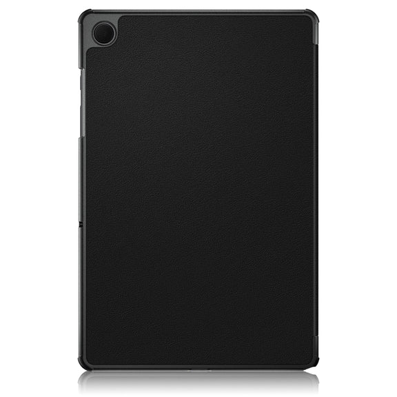 For Samsung Galaxy Tab A9 Plus 3-folding Leather Smart Tablet Case(Black)