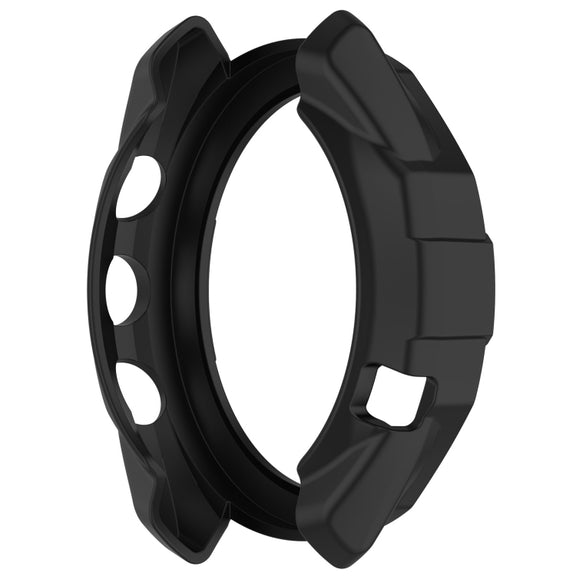 Compatible with Garmin Approach S70 47mm Armor Hollow Watch Protective Case(Black)