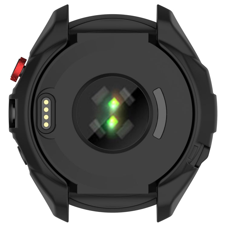 Compatible with Garmin Approach S70 47mm Armor Hollow Watch Protective Case(Black)