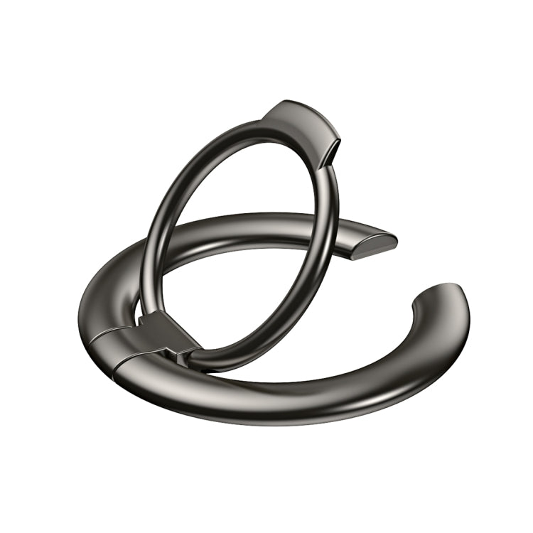 Electroplated Metal Magnetic Ring Holder(Black)