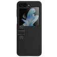 For Samsung Galaxy Z Flip5 NILLKIN Skin Feel Liquid Silicone Phone Case With Finger Strap(Black) - free shipping - PMC TechLife - Order now!