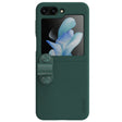 For Samsung Galaxy Z Flip5 NILLKIN Skin Feel Liquid Silicone Phone Case With Finger Strap(Green) - free shipping - PMC TechLife - Order now!