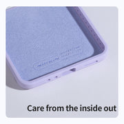 For Samsung Galaxy Z Flip5 NILLKIN Skin Feel Liquid Silicone Phone Case With Finger Strap(Green)