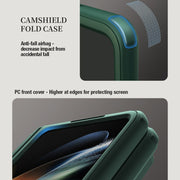 For Samsung Galaxy Z Fold5 NILLKIN Black Mirror Series Camshield PC Phone Case with Pen Slot(Black)
