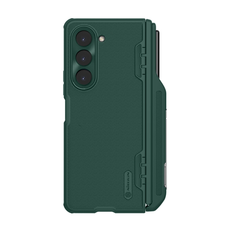 For Samsung Galaxy Z Fold5 NILLKIN Frosted Fold PC + TPU Phone Case with Pen Slot(Green)