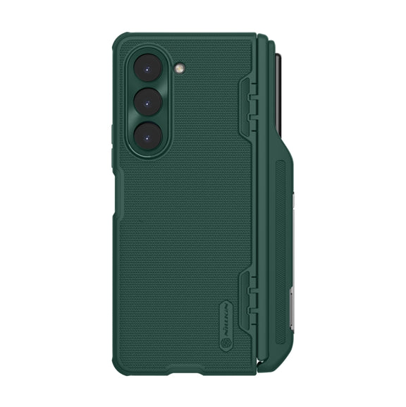For Samsung Galaxy Z Fold5 NILLKIN Frosted Fold PC + TPU Phone Case with Pen Slot(Green)