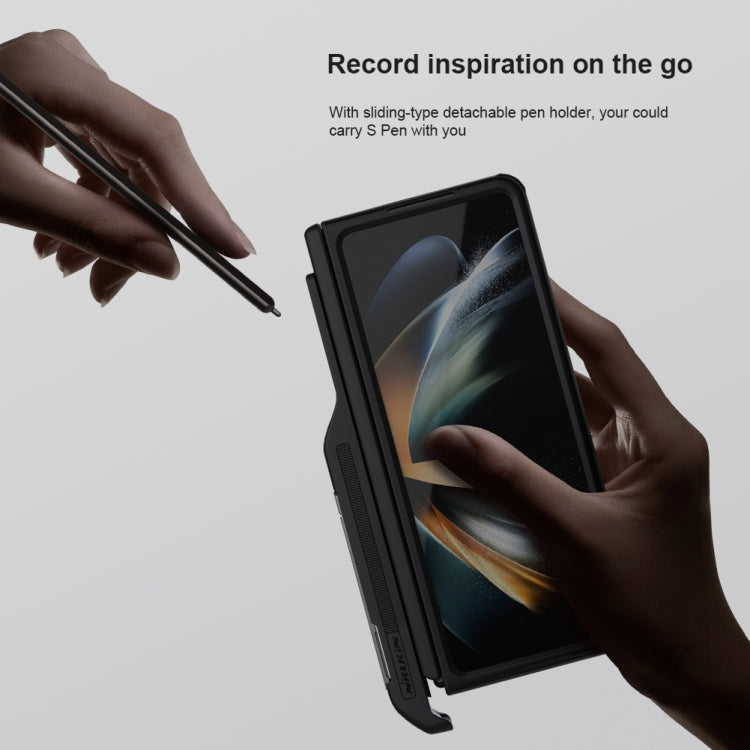 For Samsung Galaxy Z Fold5 NILLKIN Frosted Fold PC + TPU Phone Case with Pen Slot(Green)