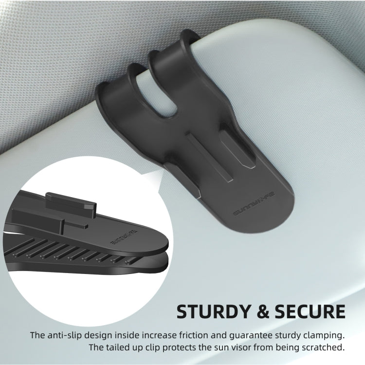 Sunnylife ZJ585 Sun Visor Camera Mount Quick Release Holder 360 Degree Rotating Vlog Bracket(Black)