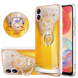 For Samsung Galaxy A04e Electroplating Dual-side IMD Phone Case with Ring Holder(Draft Beer) - free shipping - PMC TechLife - Order now!