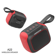 HOPESTAR A22 IPX6 Water-resistant Portable Bluetooth Speaker Outdoor Subwoofer(Blue Red)