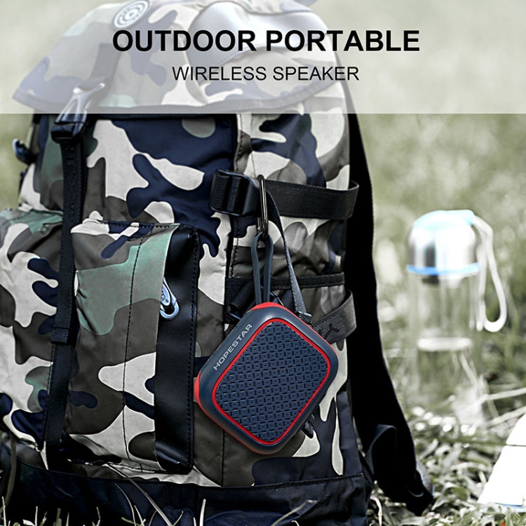 HOPESTAR A22 IPX6 Water-resistant Portable Bluetooth Speaker Outdoor Subwoofer(Blue Red)