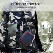 HOPESTAR A22 IPX6 Water-resistant Portable Bluetooth Speaker Outdoor Subwoofer(Blue Red)