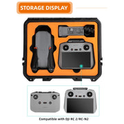 For DJI Air 3 Sunnylife Safety Carrying Case Large Capacity Water-resistant Shock-proof Hard Travel Case Standard Version