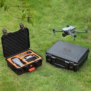 For DJI Air 3 Sunnylife Safety Carrying Case Large Capacity Water-resistant Shock-proof Hard Travel Case Multi-battery Flying Version