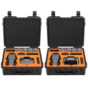 For DJI Air 3 Sunnylife Safety Carrying Case Large Capacity Water-resistant Shock-proof Hard Travel Case Multi-battery Flying Version