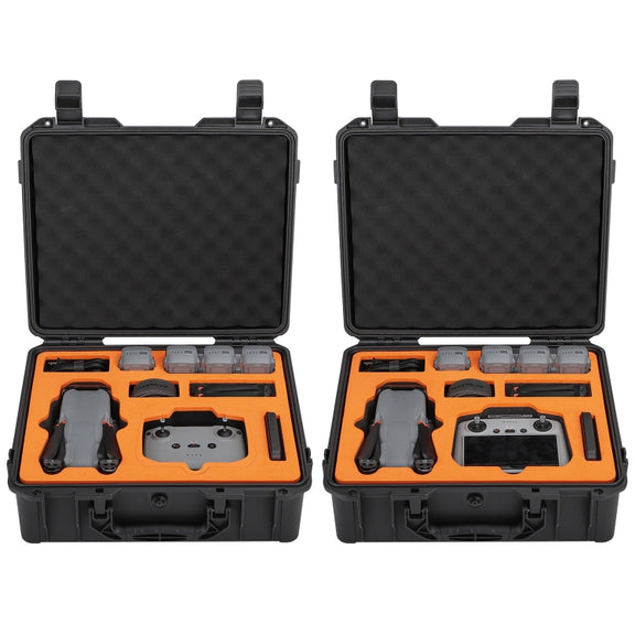 For DJI Air 3 Sunnylife Safety Carrying Case Large Capacity Water-resistant Shock-proof Hard Travel Case Multi-battery Flying Version