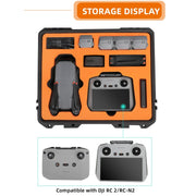 For DJI Air 3 Sunnylife Safety Carrying Case Large Capacity Water-resistant Shock-proof Hard Travel Case Multi-battery Flying Version