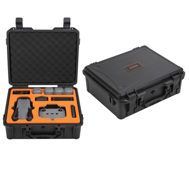 For DJI Air 3 Sunnylife Safety Carrying Case Large Capacity Water-resistant Shock-proof Hard Travel Case Multi-battery Flying Version