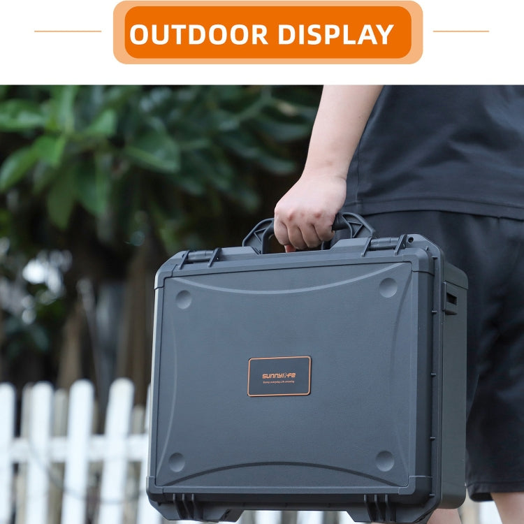 For DJI Air 3 Sunnylife Safety Carrying Case Large Capacity Water-resistant Shock-proof Hard Travel Case Multi-battery Flying Version