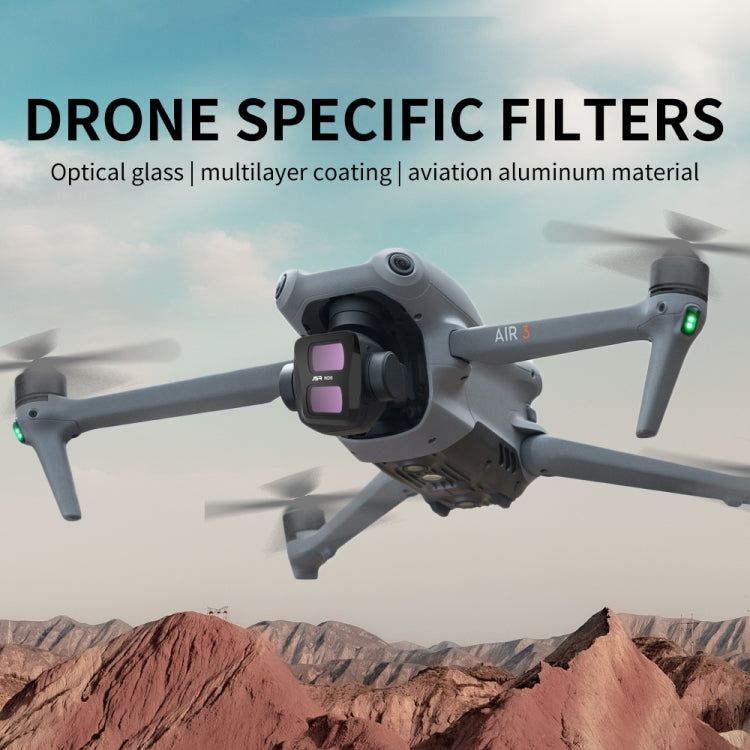 For DJI Air 3 JSR KB Series Drone Lens Filter, Filter:STAR