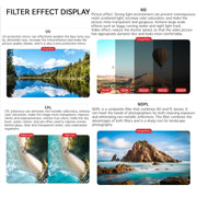 For DJI Air 3 JSR KB Series Drone Lens Filter, Filter:STAR
