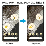 For Google Pixel 7 Pro Front Screen Outer Glass Lens with OCA Optically Clear Adhesive
