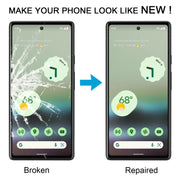 For Google Pixel 6a Front Screen Outer Glass Lens with OCA Optically Clear Adhesive