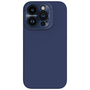 For iPhone 15 Pro NILLKIN Lens Wing Magsafe Magnetic Phone Case(Dark Blue)