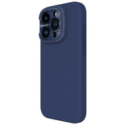 For iPhone 15 Pro NILLKIN Lens Wing Magsafe Magnetic Phone Case(Dark Blue)
